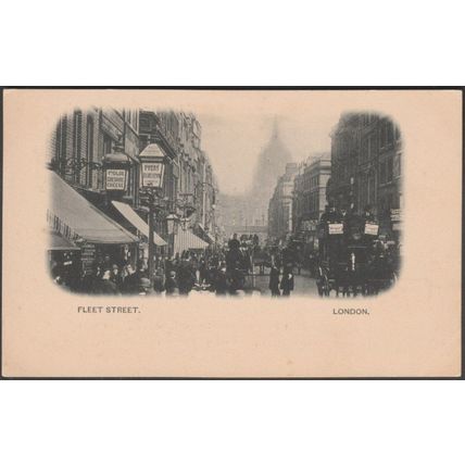 Fleet Street, London, c.1900 - Blum & Degen Postcard