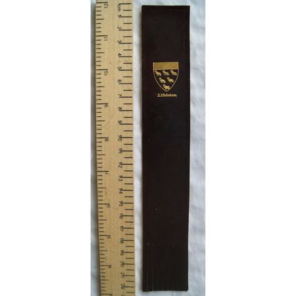Vintage: red leather bookmark - Alfriston