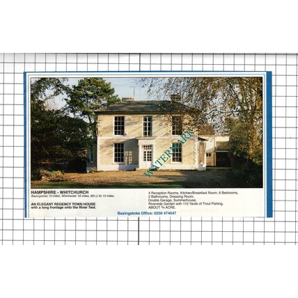 Whitchurch Hampshire House Sale Advert - 1991 Cutting