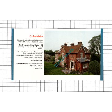 Wantage Oxfordshire Vicarage House Sale Advert - 1991 Clipping