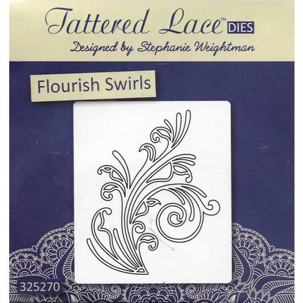 Tattered Lace. Flourish Swirls Die. Die Cutting Cardmaking Scrapbooking Craft