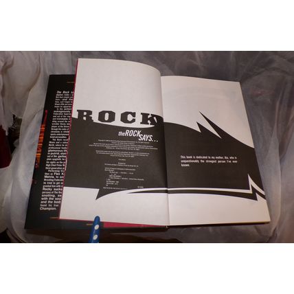 THE ROCK SAYS 2000 WF WORLD WRESTLING HARDBACK BOOK