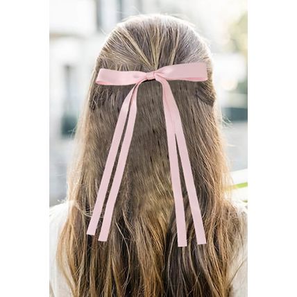 Pink Ribbon Bowknot Hair Clip
