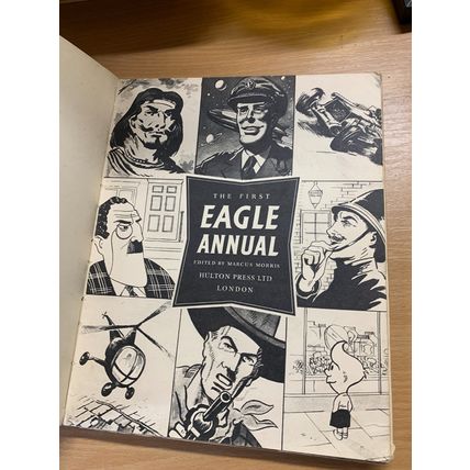 1ST ISSUE!! 1951 "EAGLE ANNUAL NUMBER 1" DAN DARE ILLUSTRATED HARDBACK BOOK (P5)