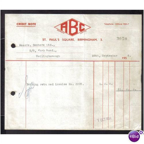 ABC,ST PAULS SQ,BIRMINGHAM.,25SEP 1954