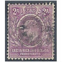 East Africa & Uganda Protectorate 1904 SG19 2a Dull & Bright Purple Good Used .