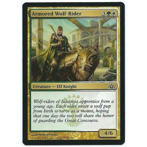 Magic the Gathering - Dragon's Maze - #52/156 - Armored Wolf-Rider