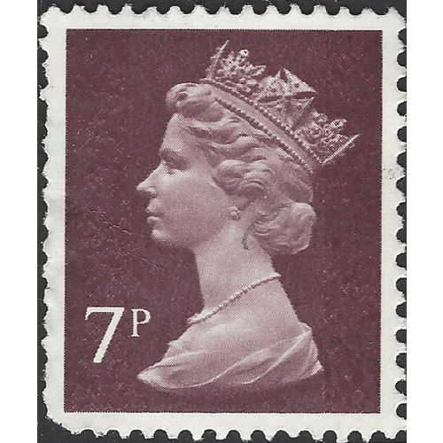 GB, Queen Elizabeth Machin, purple-brown 1975, 7p, #2