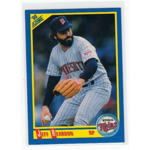 1990 Score Jeff Reardon baseball card #522 – Twins