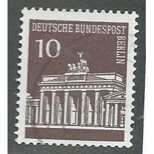 BERLIN -1966 10pf 'BRANDENBURG GATES' FINE USED (EBID44-698)