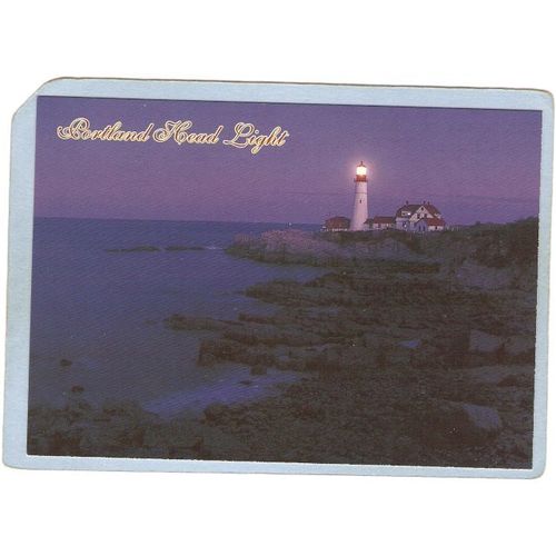 ME Portland Lighthouse Postcard Portland Head Lighthouse lighthouse_box1~259