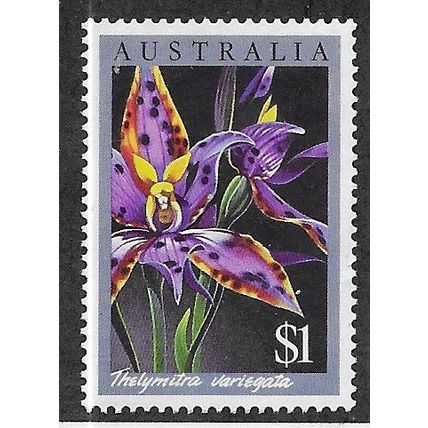 AUS 1986 $1.00 'ORCHIDS' FINE USED (EBID66-548)