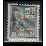 828 24c Benjamin Harrison Fine MNH O4198