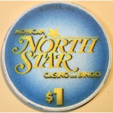 North Star. $1 Casino Chip. Bowler, WI. X97.