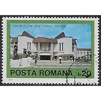 Romania Mi 3601: 20 b. multicoloured State Theatre, Tirgu Mures