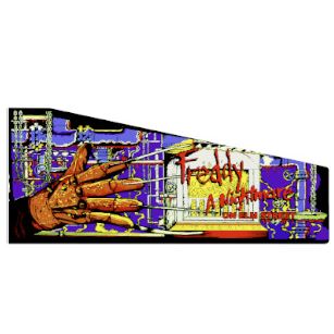 Freddy Nightmare on elm Street Art Atgames Legends Pinball Design Decal Atgames