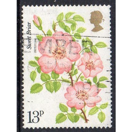 GB 1976 Centenary of Royal National Rose Society - Sweet Briar 13p Used