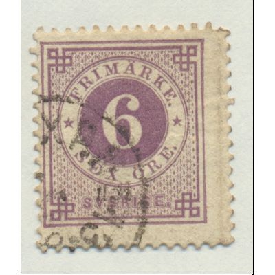 Sweden Stamp Scott #20a, Used