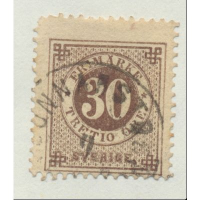 Sweden Stamp Scott #25a, Used