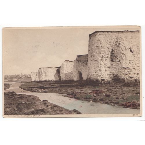 The Cliffs Westgate-on-Sea Kent 1929 A W Polden Postcard 15648