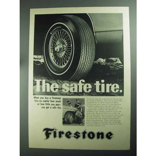 1968 Firestone Tires Ad - The Safe Tire
