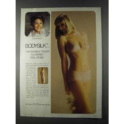1980 Olga Bodysilk 329 Underwire Bra & 760 Halfpant Ad