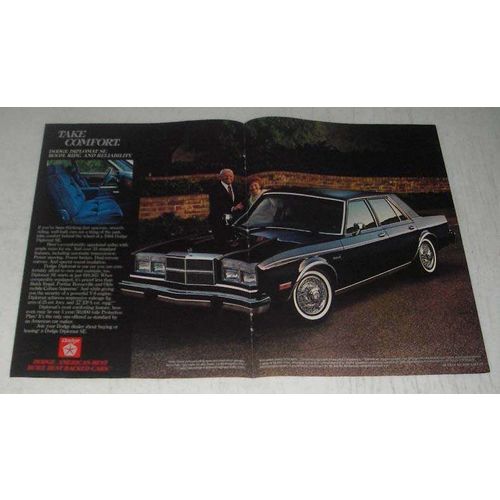 1984 Dodge Diplomat SE Ad - Take Comfort