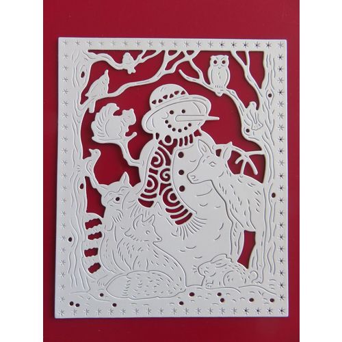 4 x Tattered Lace Die Cuts Friends In The Snow