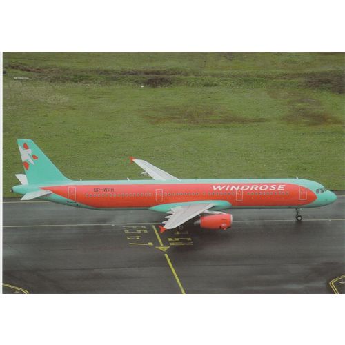 Windrose Aviation Airbus A321 234 Aircraft Civil Aviation Postcard (A22952)