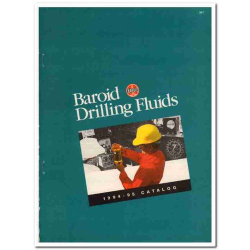 Baroid Drilling Fluids Inc 1993 Vintage Catalog Oil Petroleum Oilfield