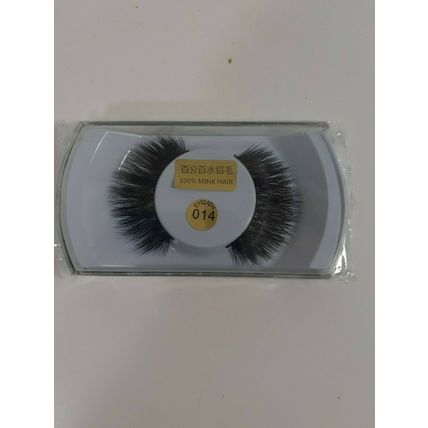 1 Pair Black 100% Real Mink Hair Thick Natural Eye Lashes False eyelashes