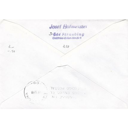 Berlin 1988 Lufthansa Munich to Barcelona 737 FF Cover special cancel VGC
