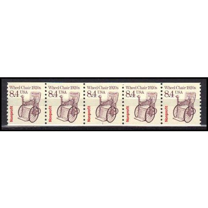 2256 8.4c Wheel Chair Very Fine MNH Dry Gum PNC 1/5 X3021