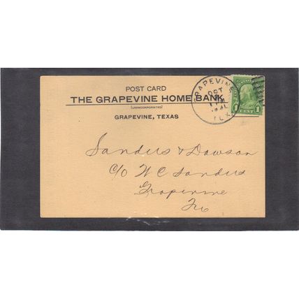 Used Postcard 632 1c Benjamin Franklin CV03689