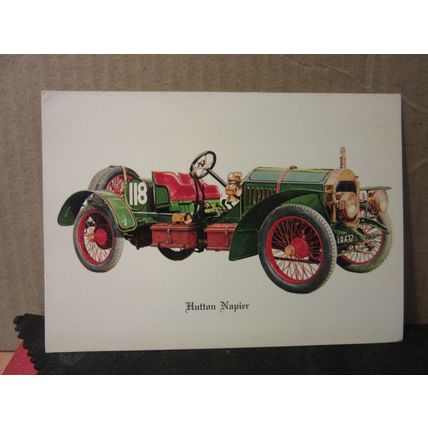 HUTTON NAPIER veteran motor car unused postcard by Charles Skilton =