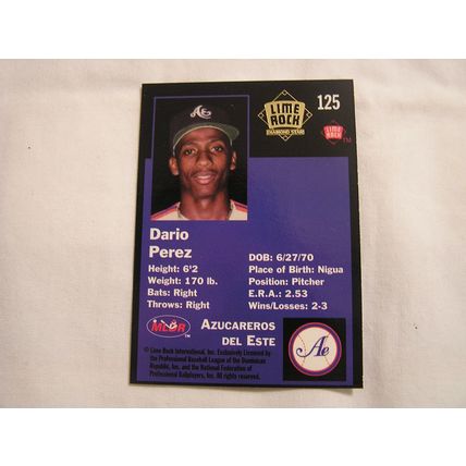 Dario Perez 1993 Lime Rock Winter League GOLD NO. 125