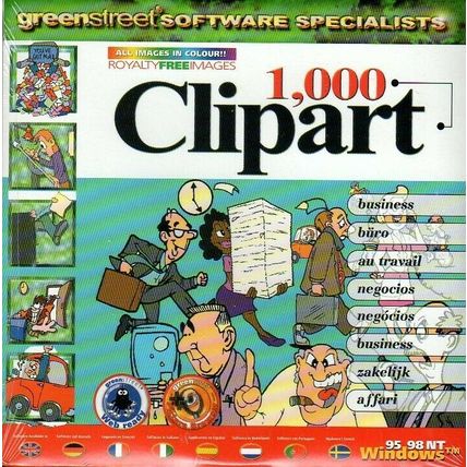 1,000 Clipart - Business CD-ROM for Windows - NEW CD in SLEEVE