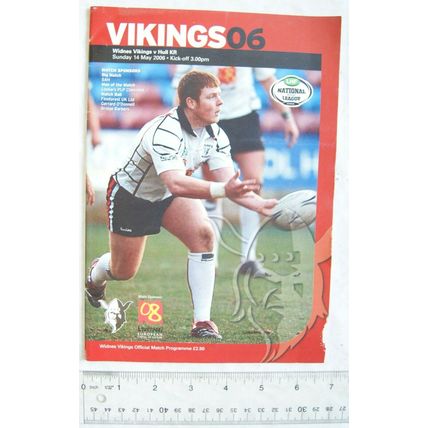 2006 programme Widnes Vikings v. Hull Kingston Rovers, centrefold Paul O'Connor