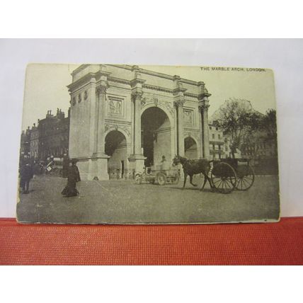 MARBLE ARCH, LONDON unused antique postcard auto-photo series #