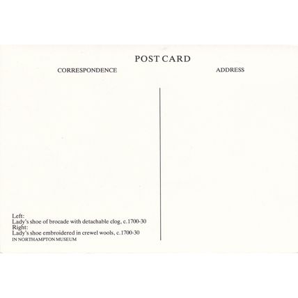 6x4 Continental size printed postcard Ladies Shoes Footwear