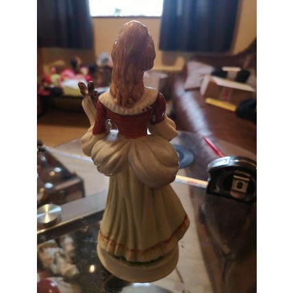 Female Period Figure Playing Small Harp