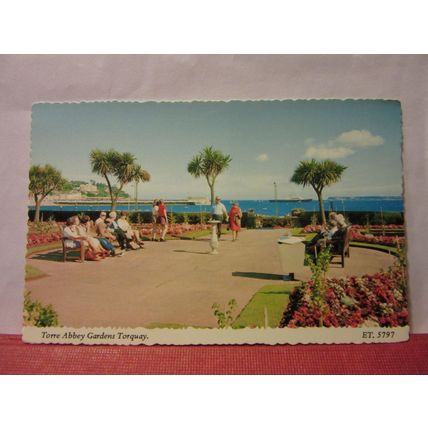 TORRE ABBEY GARDENS, TORQUAY, DEVON unused postcard by Bamforth =
