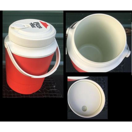 GOTT Pizza Hut Half Gallon Water Cooler Jug #1502 promo vintage beverage 1/2