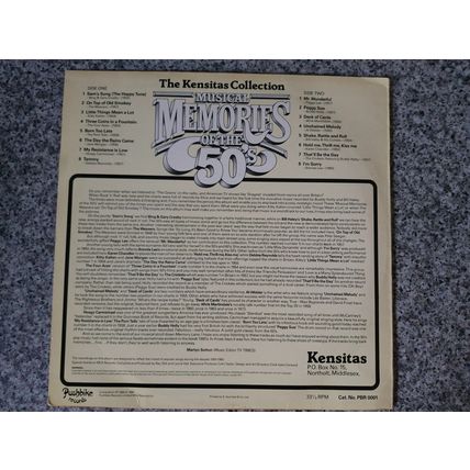 Various – Musical Memories Of The 50's (PBR0001) 1980 (LP)