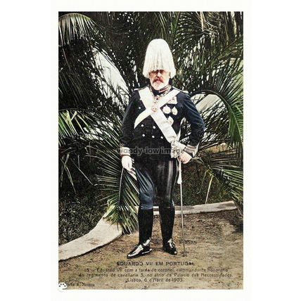 rsc1258 - King Edward VII on a visit to Portugal, (later years) - print 6x4