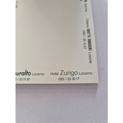 FELDPAUSCH TICINO HOTELS NOTE PAD