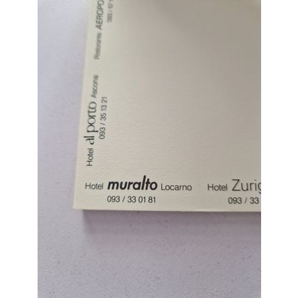 FELDPAUSCH TICINO HOTELS NOTE PAD