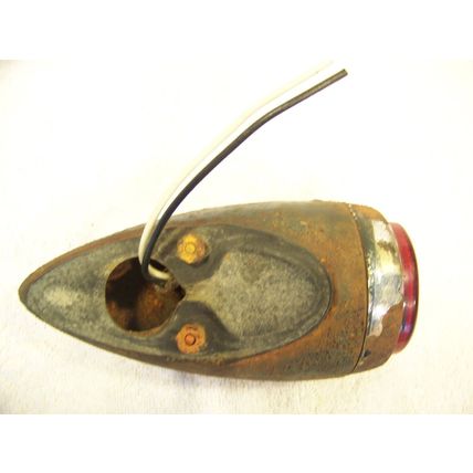1953 CHEVROLET PANEL TAIL LIGHT HOUSING & LENS COMPLETE OEM 3100 RAT ROD