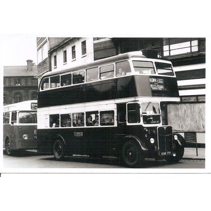 Black & White Photo of S. Turner & Sons Ltd. of Brown Edge - KGK 751 ex. L.T.