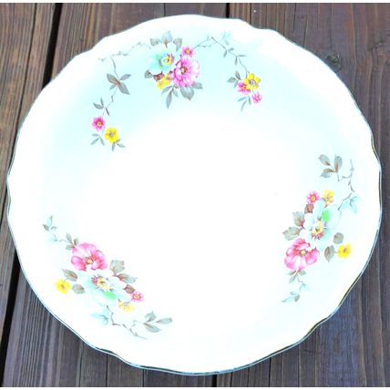 1940's Edwin M. Knowles Blossom Time 51-6 Floral Vintage Vegetable Serving Bowl